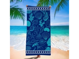 Toalhas De Praia Estampa Em Microfibra Absorvente Para Campismo, Piscina E Viagens.180*90cm Concha Hexinyigjly