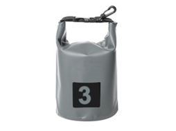 Mala Bucket Impermeável 3l Cinza para Camping Rafting
