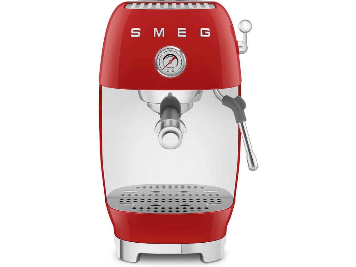 Máquina de Café com Cold Brew SMEG ECF03RDEU (15 Bar - Café moído e pastilhas - Vermelho)