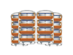16pcs Cilindros de Lâminas de Barbear 5 Camadas Compatíveis com Gillette Fusion Wanan