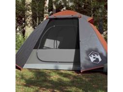 Vidaxl Tenda De Campismo Cúpula P/ 2 Pessoas Impermeável Laranja