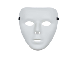 Máscara de horror anónimo LAXISCREED para teatro, Halloween, dança e máscaras de adultos LAXISCREED
