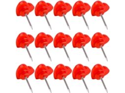 500 Unidades De Tachinhas Em Formato Coração Vermelho, Decorativas
