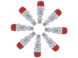 Kit De Reparo De Mangueira De Ar Com 10 Tampões Npt Macho Para Conexões Pneumáticas Seguras Gokoco