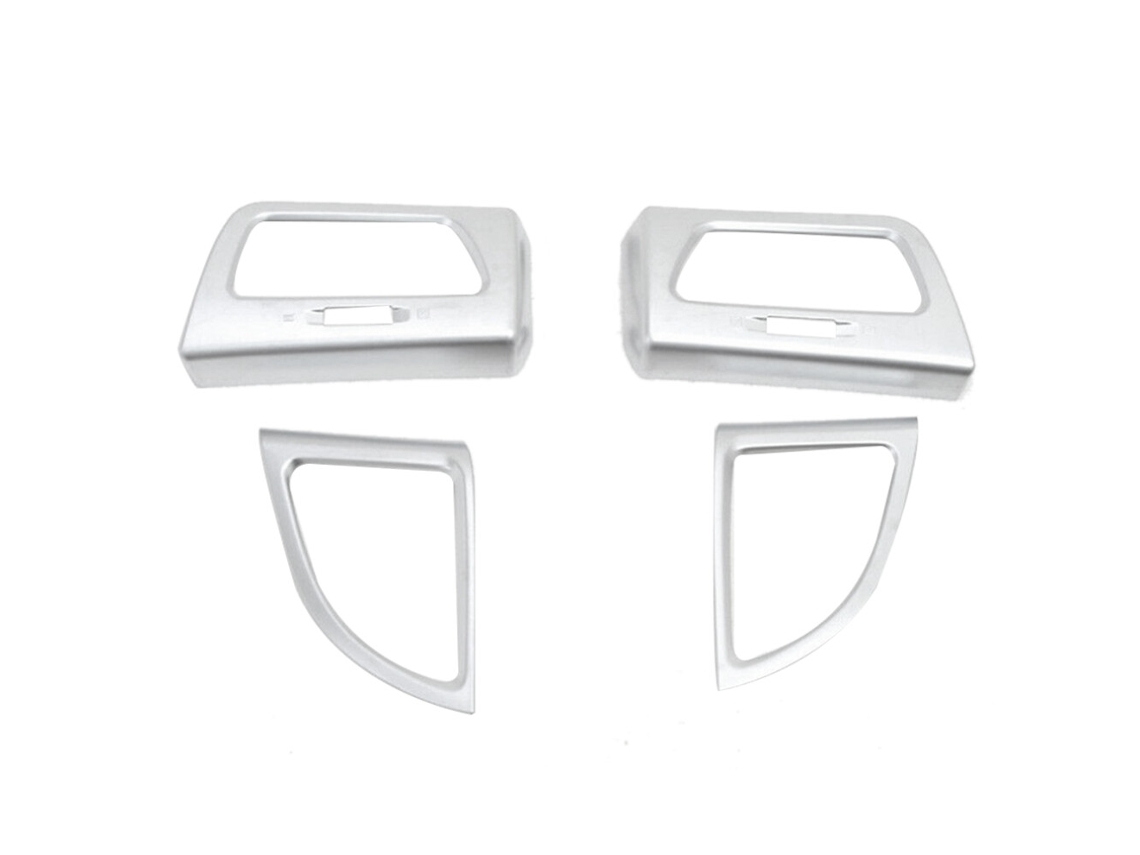 4 Peças: Moldura de Acabamento em Abs Cromado para Saídas de Ar Dianteiras Crv/cr v 2012 2016 (difusores de Ar Condicionado)