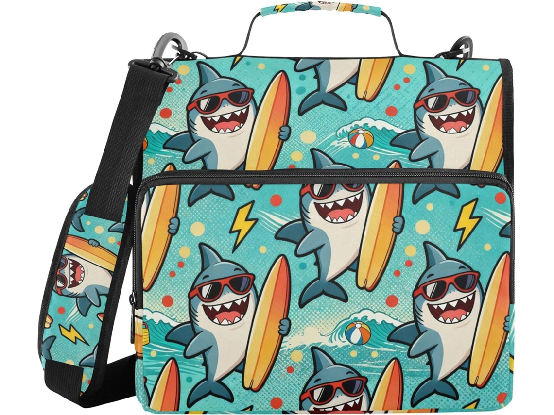 Pasta organizadora com alças para ombro e corpo, diversas bolsas de 3,8 cm, 3 caixas organizadoras em formato chinês, pasta para documentos.