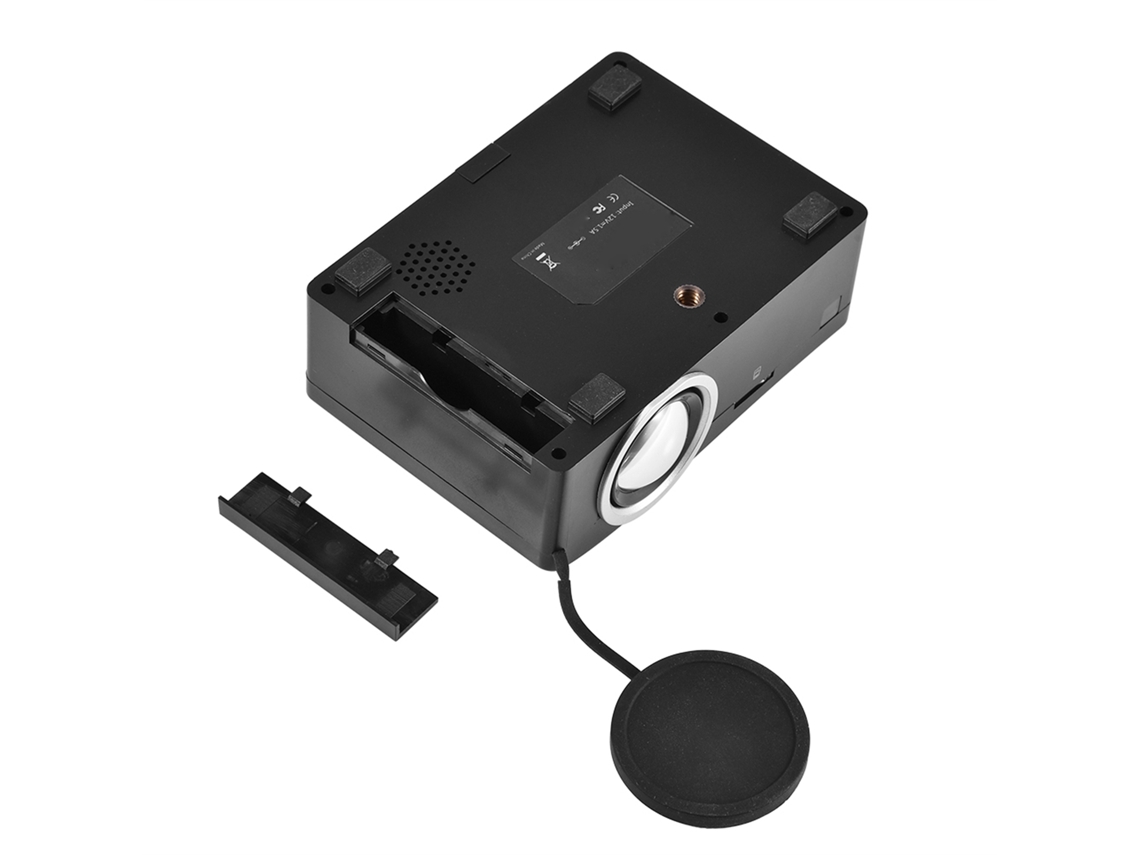 Projetor Led Portátil Mini Com Cooler Hd Hdmi Reprodutor De Mídia Home Theater Preto