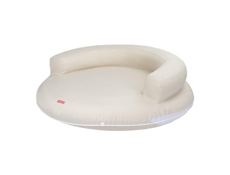 Colchão De Piscina Espreguiçadeira Insuflável Pvc Branco Flamingueo