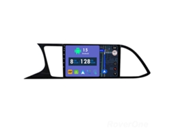 Auto Rádio Carro Bluetooth Autoradio 8GB RAM 128G ROM CarPlay Navegação GPS Ecrã Táctil RoverOne para Seat Leon 3 2012-2020  