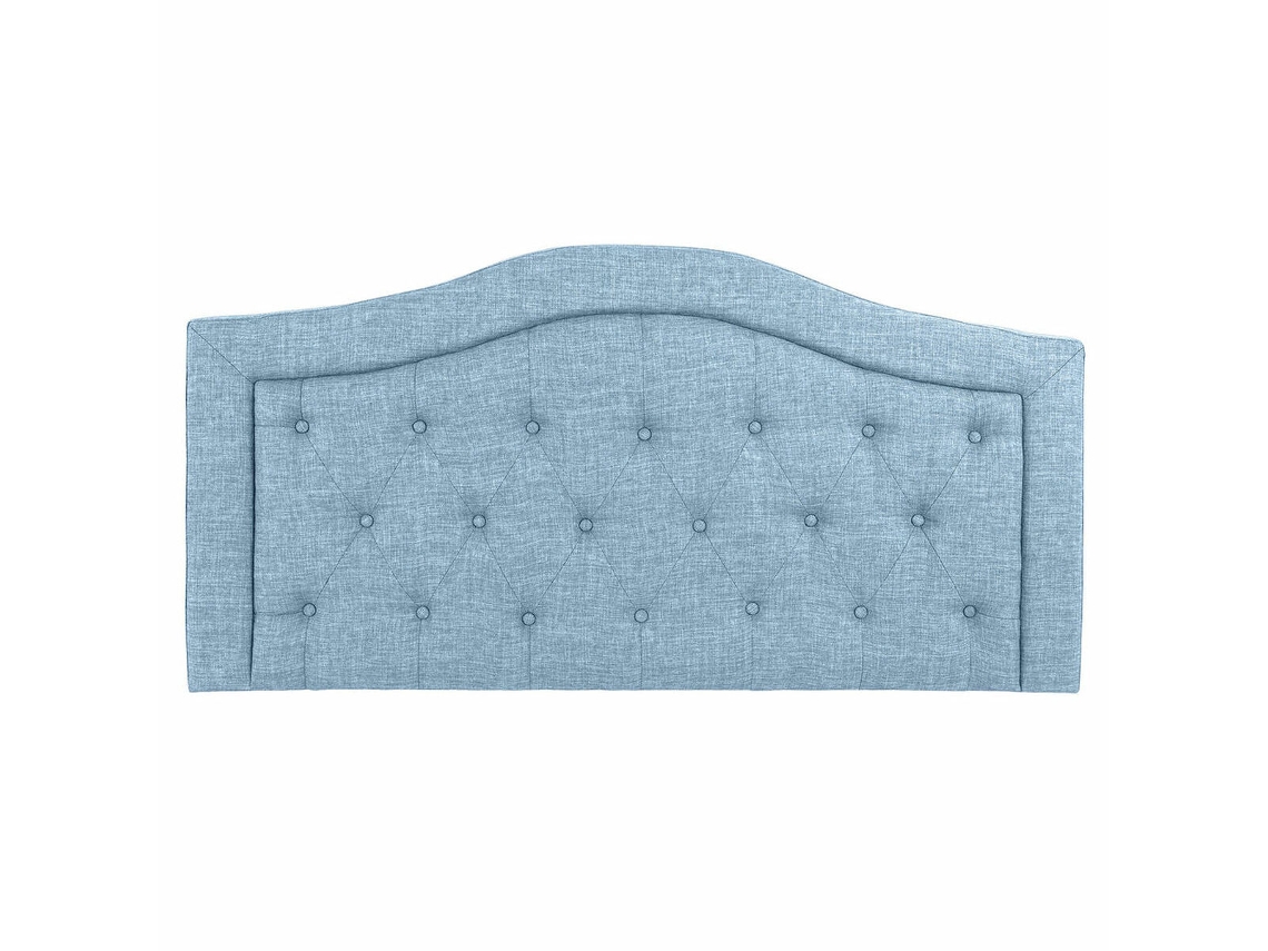 Cabeceira de Cama DKD HOME DECOR (Azul - Poliéster - 8 x 145 x 72 cm)