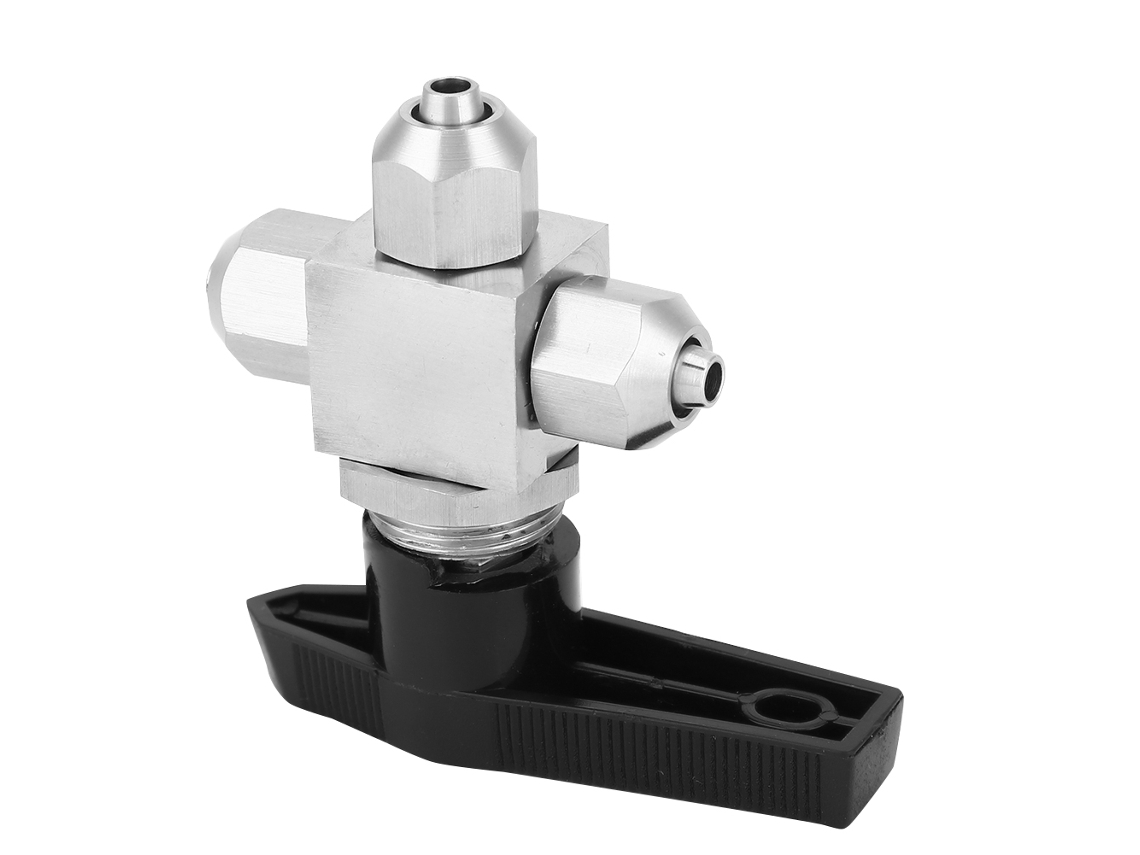 Válvula De Bola De Aço Inox 304 De Três Vias Laxiscreed Para Canalizações De Água E Gás