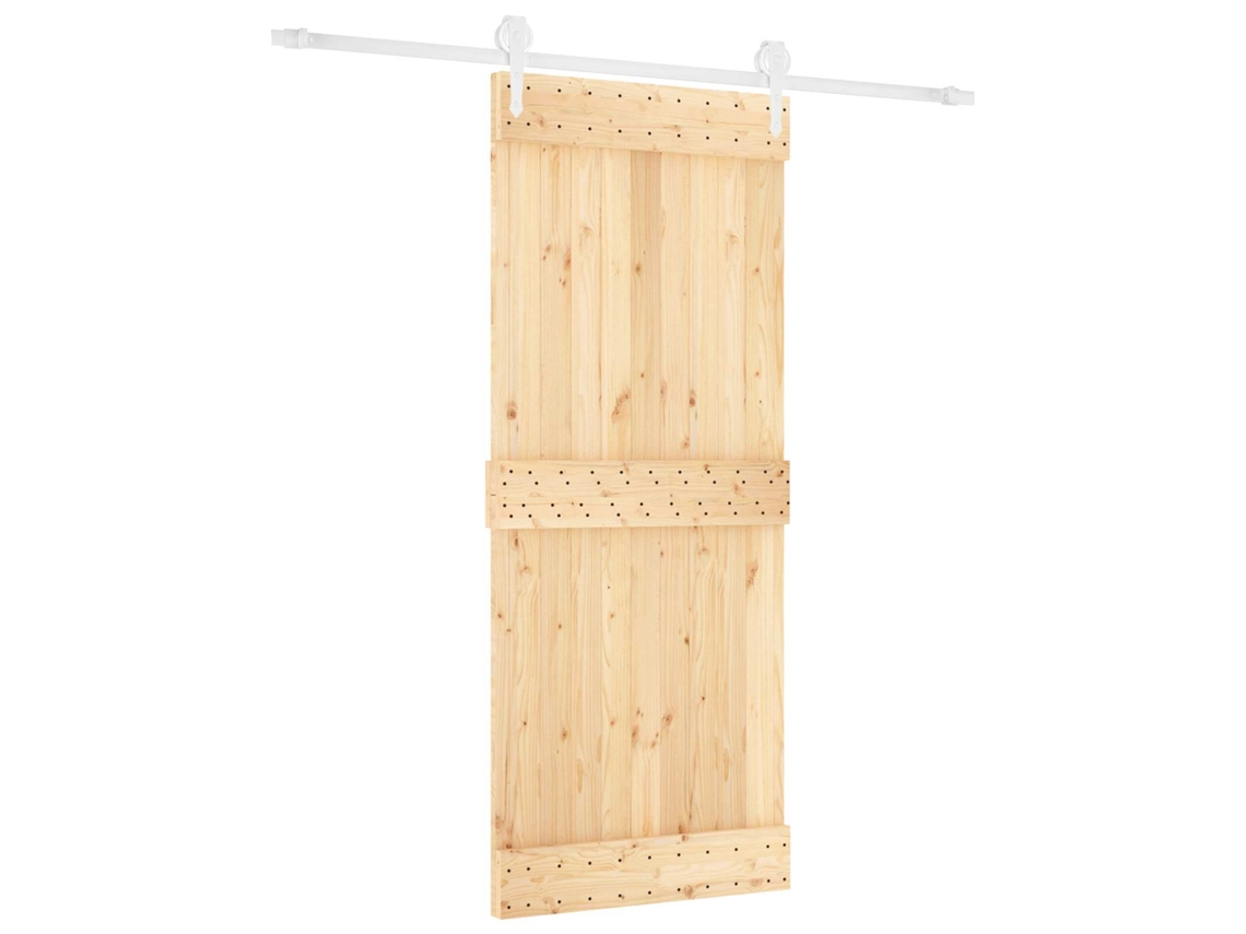 Maison Exclusive - Porta Deslizante Natural E Branco 85 X 210 Cm