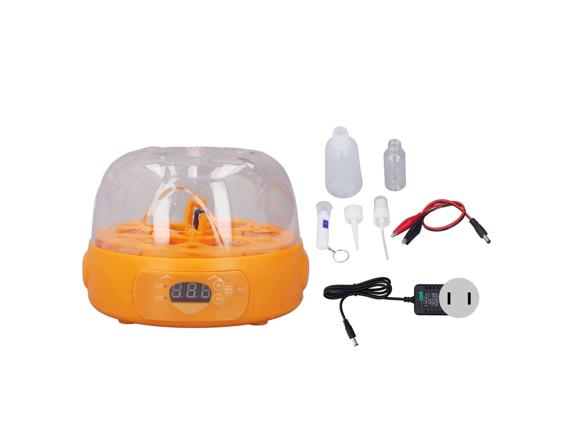 Incubadora de Ovos 6 Mini Automática com Virador Automático, 15w, para Galinha, Pato, Codorna | MARCA
