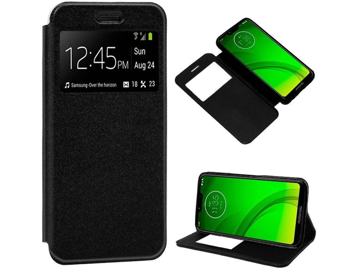 Capa Motorola Moto G7, G7 Plus COOL Flip Preto