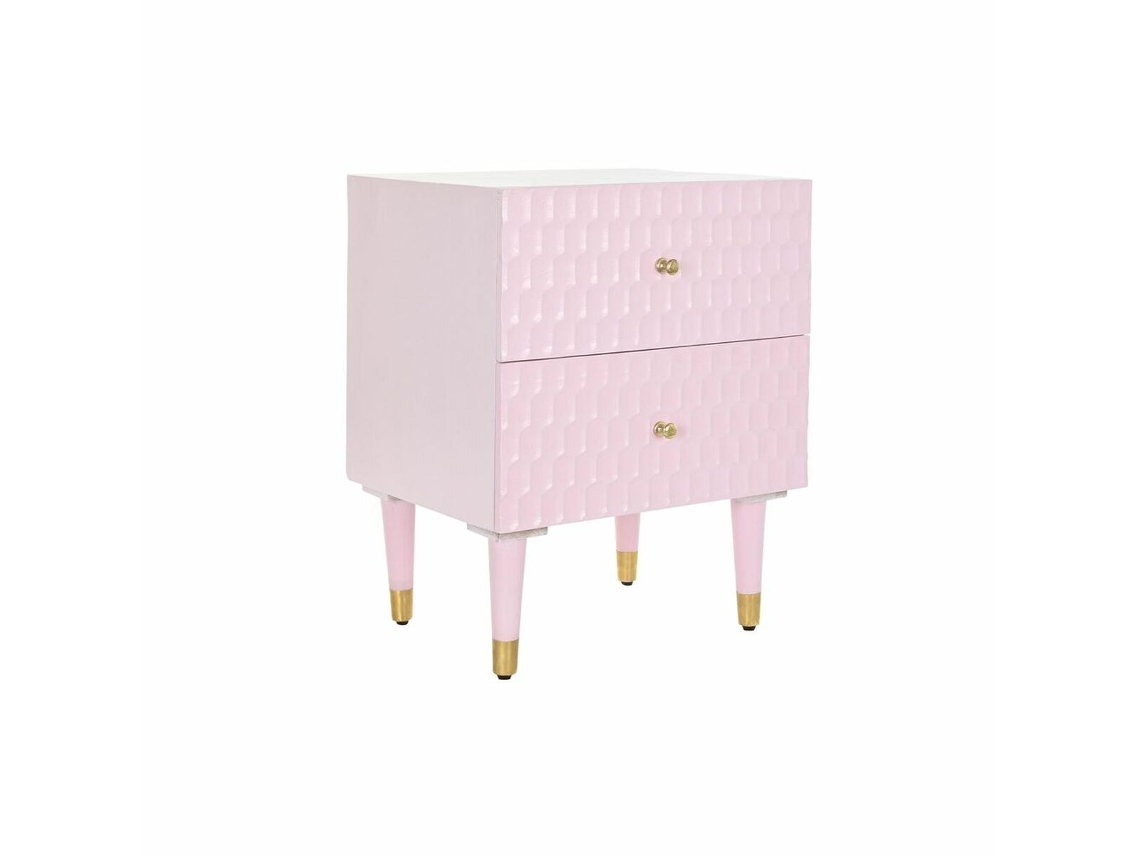 Mesa de Cabeceira DKD HOME DECOR (Metal - 42 x 52 x 65 cm)
