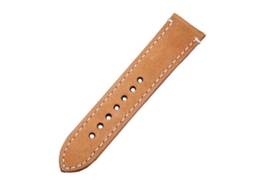 Pulseira de relógio vintage em couro genuíno de 20 mm (cáqui)