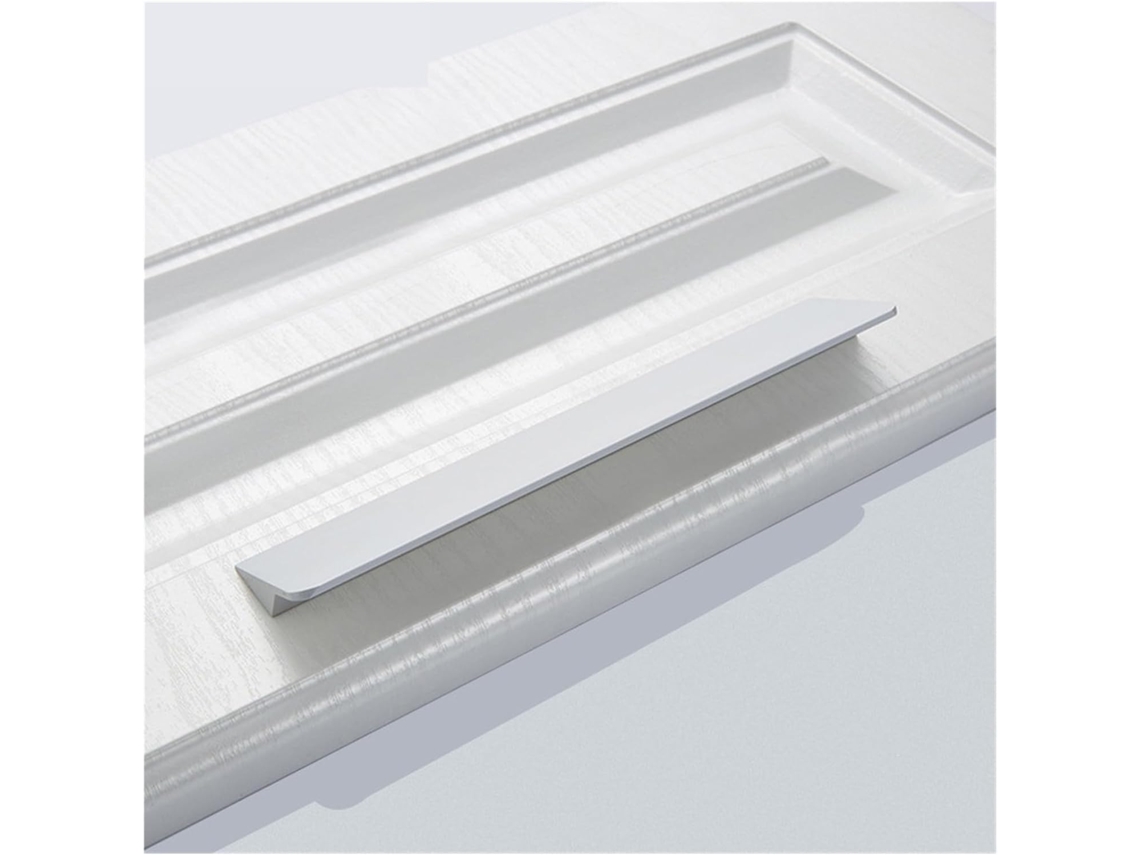 Conjunto De 2 Puxadores Armário Em Liga Zinco, Estilo Moderno Prateado, Para Gavetas E Móveis, 96mm 128mm Cor 2056-96mm