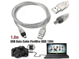Cabo de Dados YURU USB Firewire IEEE 1394 para Mini DV HDV, para edição de vídeo no PC