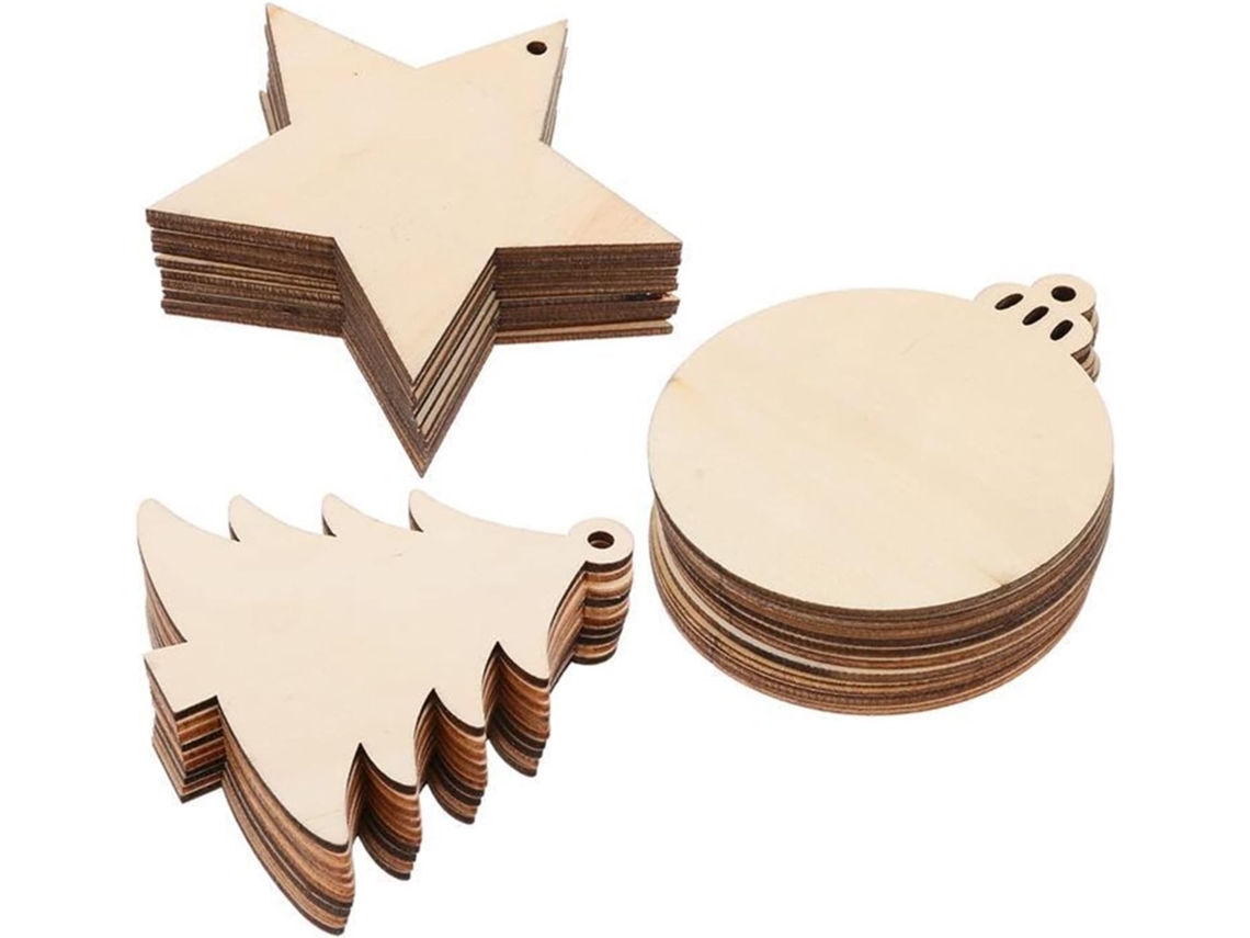 Decoração de Ano Novo - 30 peças de enfeites recortados para artesanato criativo, ideais para...