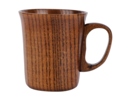 Caneca De Café Com Alça Madeira, Copo Para Água, Da Manhã, Leite, Bebida, Decoração Casa Aquaforge