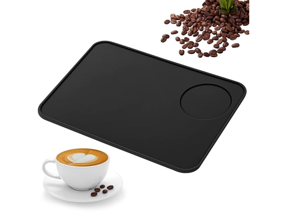 Tapete Para Café Silicone 22×15 Cm Preto Dureforward