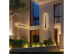 Aplique De Parede Moderno 60 X 8 X 5 Cm Para Exterior Com Faixa Longa 3000 K Vevor