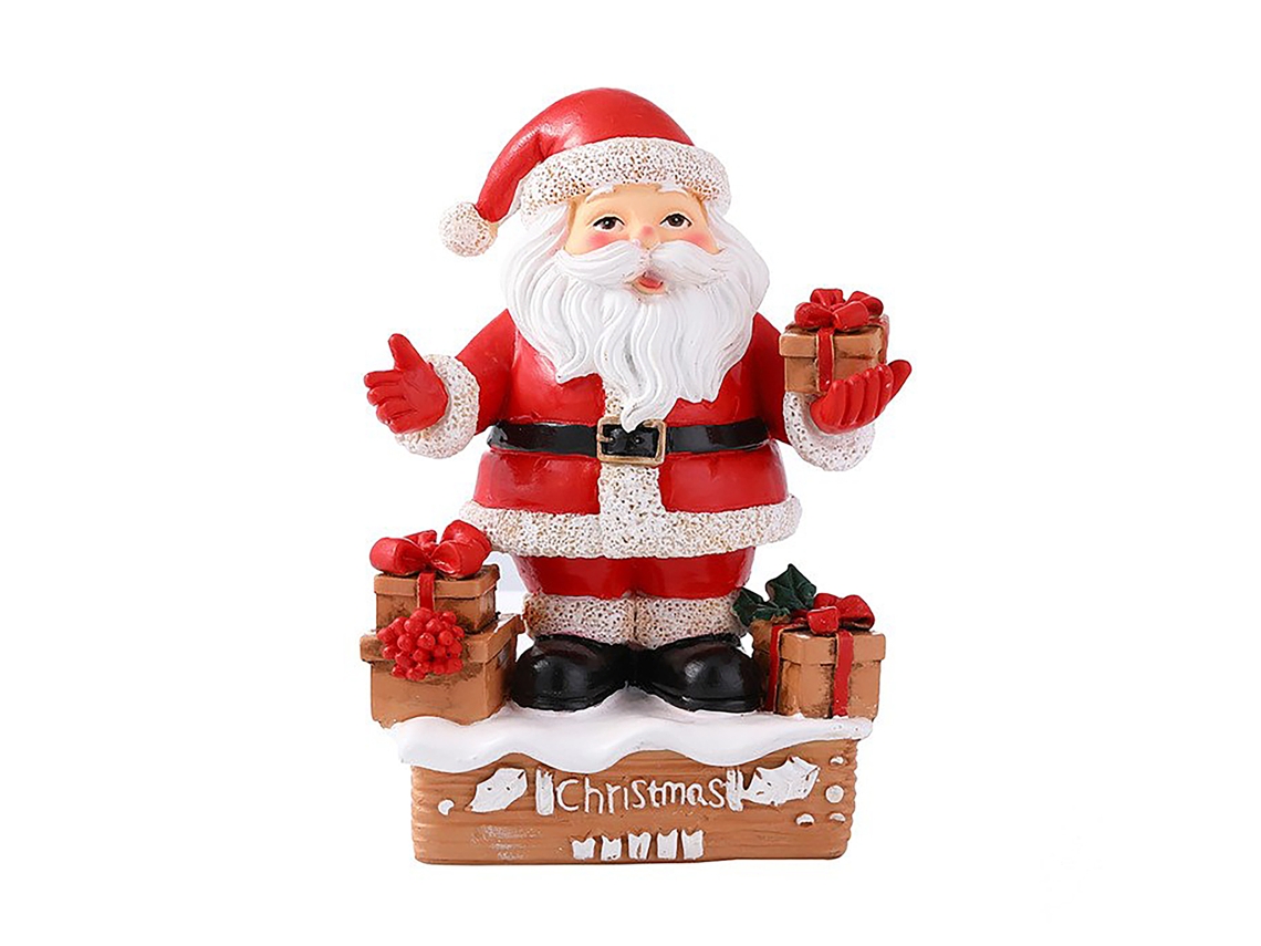 Laxiscreed Figura De Pai Natal Na Chaminé Para Decoração Natalícia Atmosférica