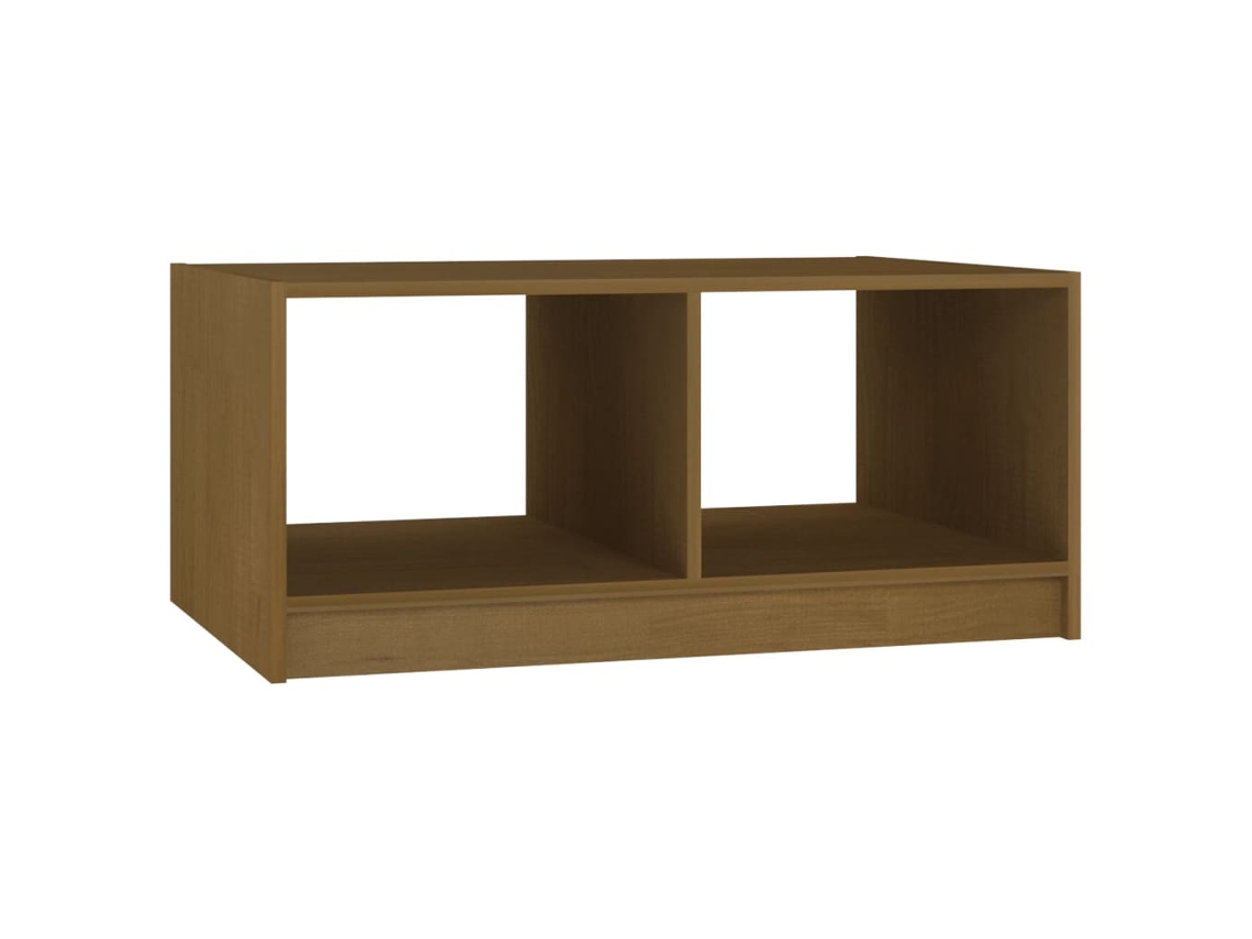 Mesa de Centro Pinho Maciço Castanho Mel (75x50x33,5 cm)