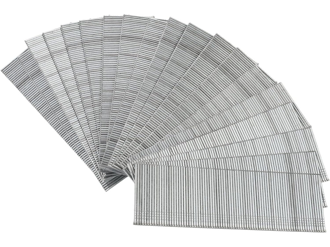 Pregos Retos Galvanizados T38, 1600 Peças, Para Acabamento, Molduras,
