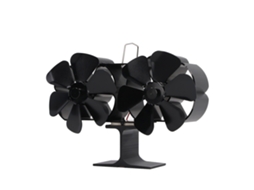 Ventilador de ar condicionado de seis pinos com cabeça dupla (certificado CE, baixo ruído, alta eficiência, alimentado por calor)