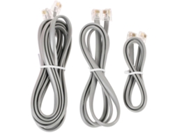 Kit Com 3 Extensões Telefônicas, Cabos Para Telefone Fixo E Fios Para Telefone. Aquaforge
