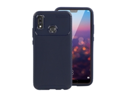 Capa Série Besouro EOOCOO para Huawei P20 Lite, azul, antichoque, opaca