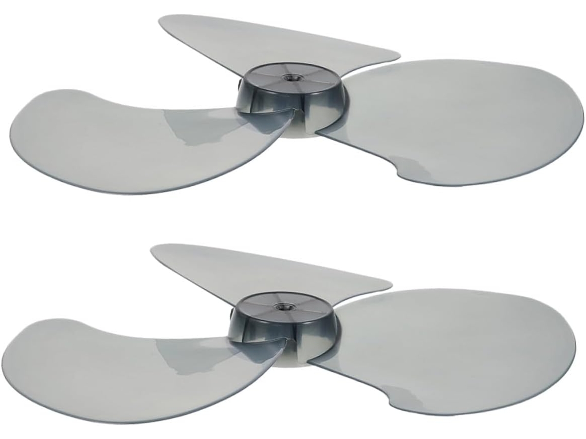 16 3 2 Hélices De Ventilador Universais Polegadas Plástico Preto Transparente