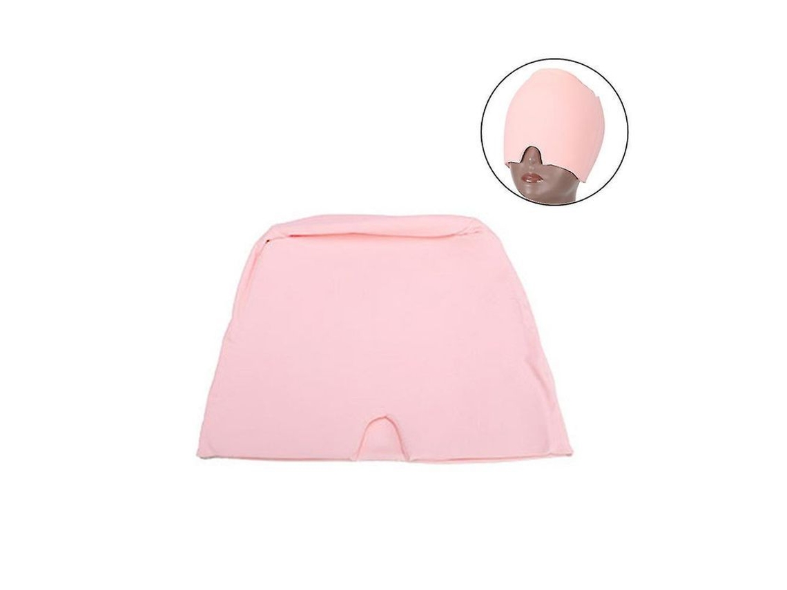 Gorra Para Alivio De Dolores De Cabeza Com Terapia Fría E Quente, Compressão 360 Graus Reutilizável Para Migrâneas E Tensão Rosa