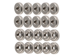 Ounona Travamento Porcas Serrilhadas Para Connectors Utenílios Utensílios Hogares, Cor Prata