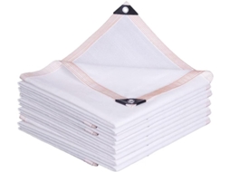 Tela De Privacidade, Guojun, , Hdpe, Respirável, Resistente Aos Raios Uv, Branca, Para Jardim, Com Ilhós