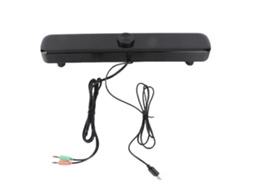Coluna Mali de Mesa V101, Multimídia, para Computador, PC, Celular, com Duas Colunas, Preto