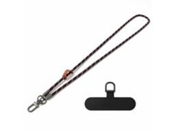 Lurelia Cordão Para Telemóvel Ajustável Transversal Com Fivela Metálica 8 Mm 120 Cm Anti-perda