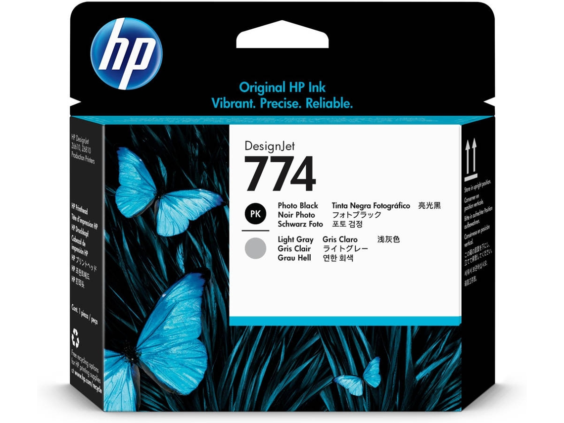 Tinteiro HP 774 Preto, Cinzento