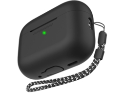 Capa Protetora De Silicone Ahastyle Pt187 De Peça Única Com Cordão Para Airpods Pro 2