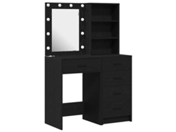 Conjunto de 2 penteadeiras Preto MAISON EXCLUSIVE em madeira trabalhada (50x41x135 cm)