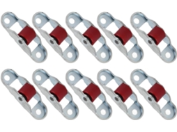 Polia Para Janela De Porta Conjunto 10 Peças Com Roldanas Aço Inoxidáv