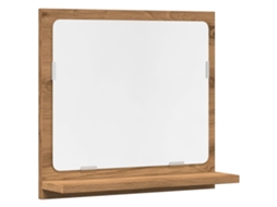 Bathroom Mirror Cabinet, Bathroom Mirror Cabinets Vidaxl Marrom Madeira Processada (40 X 11 X 37 Cm)