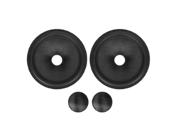 2pcs Cone Alto falante Papel Subwoofer 8 Polegadas Diâmetro Interno 1.4 Polegadas com Borda de Caucho