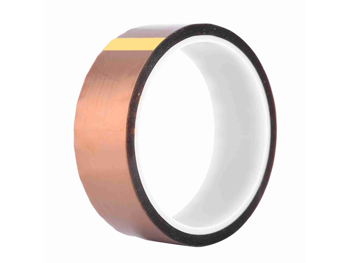 Fita Kapton Resistente Ao Calor 250-300℃ 33m*0.06mm Isolante Adesiva Largura 30mm