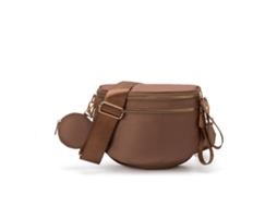 Bolsa de Ombro/transversal Impermeável castanho Escuro YUNZII