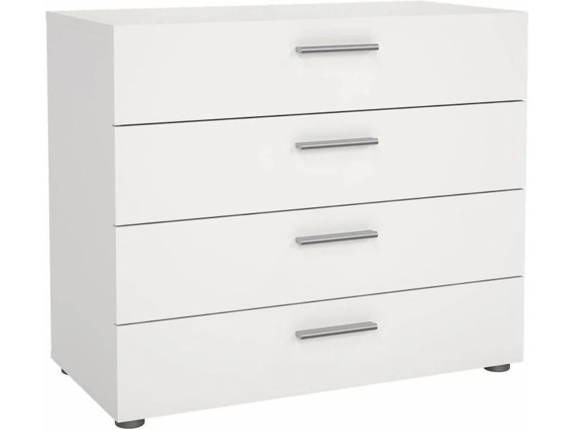 Cómoda com 4 Gavetas TVILUM Porto Branco (80.2 x 40.25 x 68.1 cm)