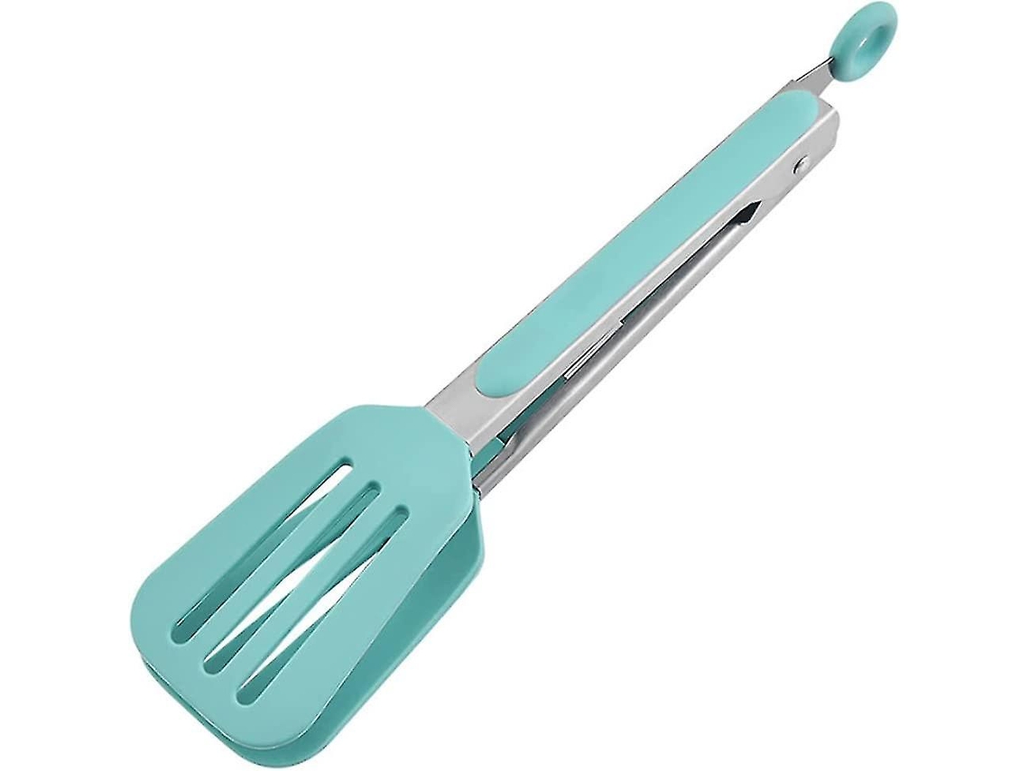 Pinça Para Servir Alimentos, Em Aço Inoxidável E Silicone, 26,5 Cm, 10,4 Polegadas, Para Pão, Saladas, Bolos, Buffet E Churrasco