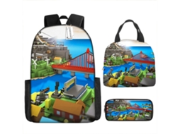 Mochila Roblox de três peças 10*