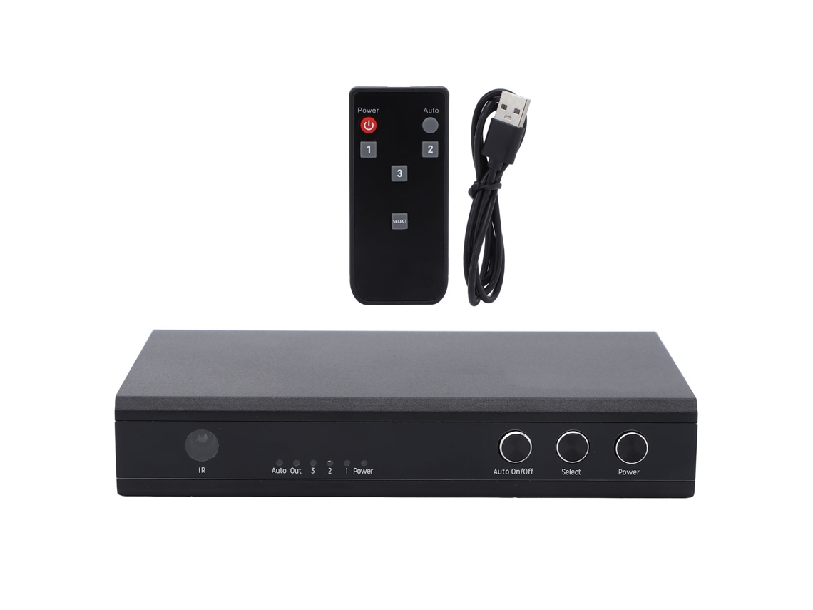 Switcher Hdmi LAXISCREED 3 em 1 4k 60hz